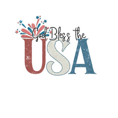 Wall Mural - Bless the USA