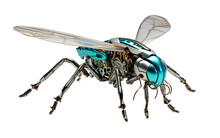 Realistic 3D Robo Mosquito On Transparent Background