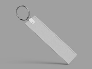 Wall Mural - Empty Fabric Keychain 3D Render Mockup