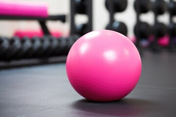 Sticker - a single pink weight among black gym weights