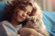 © VICHIZH - Woman pet female cute beauty cat