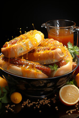 Aufkleber - hotdog wich by george mei henneberg, 