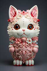 Aufkleber - macaron popsicle cat