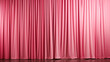 Pink curtain with copy space