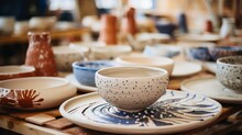 Creative Pottery Workshop With Ceramic Pieces