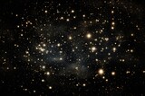 Fototapeta Kosmos - Glittering stars forming constellations in the night sky.