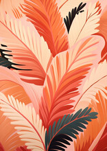 Jungle Seamless Plant Exotic Floral Pattern