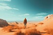 © MoriMori - Cinematic shot of Explorer, Desert Oasis