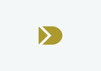 play button icon | Letter D logo Design