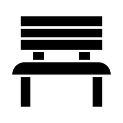 Bench Glyph Icon Design