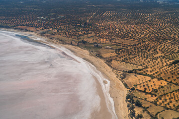 Canvas Print - 
Aerial view of the Tunisian coast - Monastir governorate - Tunisia