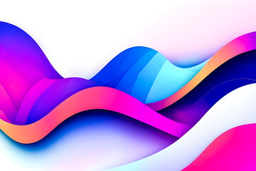 Poster - Modern abstract wallpaper with vibrant colors. Aesthetic, colorful background.