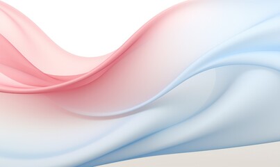 abstract blue and pink waves on white background. illustration.