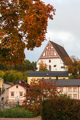 Wall Mural - Porvoo, Finland - 29 September 2022: Beautiful panoramic view of Porvoo Cathedral and old town of Porvoo