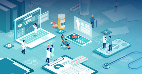 Health care and innovative technology in modern hospital