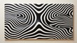 © Envision - A mesmerizing display of monochrome mastery, this striped art piece exudes a hypnotic pattern that blends design and motif in a bold and striking print