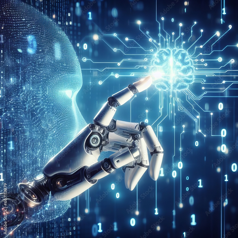 Binary data interaction with a robotic hand. The future of artificial ...