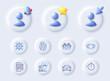 © blankstock - Car wash, Phone code and Fingerprint line icons. Placeholder with 3d cursor, bell, star. Pack of Star, Hold box, Cooking timer icon. Framework, Gas station pictogram. For web app, printing. Vector