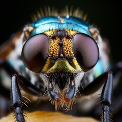 insect, fly, macro, dragonfly, nature, bug, animal, eye, green, closeup, eyes, close-up, wing, head, detail, small, wildlife, wings, pest, close, leaf, close up, face