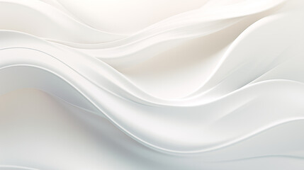 White cloth background, abstract soft waves, cloth satin.