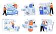 © Dmytro - Manufacturer model. Vector illustration. Developing prototype is essential step in startup phase The manufacturing industry plays significant role in economy The manufacturer model metaphor compares