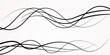 Technology abstract lines on white background. Undulate Grey Wave Swirl, frequency sound wave, twisted curve lines with blend effect arts background