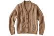 Knitted cardigan in brown color