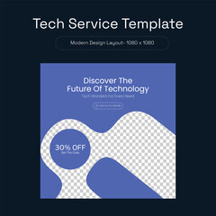 Wall Mural - Multipurpose Editable social media template layout banner design