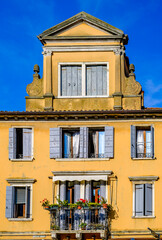 Canvas Print - famous old town of chioggia in italy