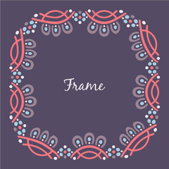 Wall Mural - Vector ornamental frame 