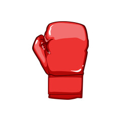 Poster - leather boxing gloves cartoon. equipment fist, competitive sportswear, training box leather boxing gloves sign. isolated symbol vector illustration