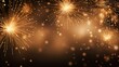 © Florian - Background of light brown Fireworks. Festive Template for New Year's Eve and Celebrations