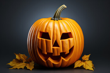 Poster - Halloween Pumpkin isolated. Generative Ai.