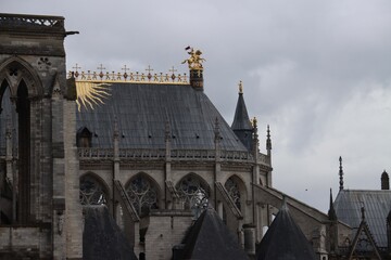 Canvas Print - cathedral of Rouen in France 