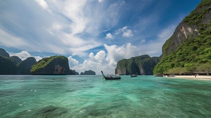 Poster -  View of Loh Samah Bay, Phi Phi island, Thailand