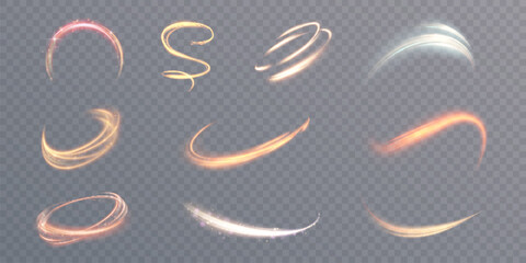 Wall Mural - bright glowing shiny lines. glowing speed lines. light shining effect. vector