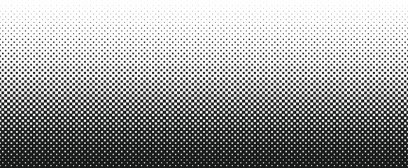 Black and white halftone dotted pattern.
