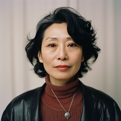 Wall Mural - photo of japanese middle aged woman