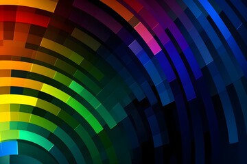 Wall Mural - Rainbow futuristic modern background, colorful gradient wallpaper