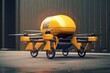 Innovative delivery solution: 3D courier for swift and precise transportation. Generative AI