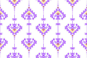 Wall Mural - lace pattern fabric,
Set of patterns. Ethnic, geometric and floral pattern designs used for weaving, tapestry, wallpaper, purple ,clothing, fabric, embroidery style illustration, abstract pixel art.