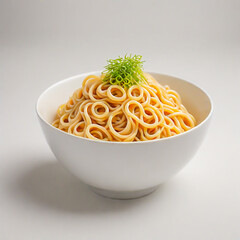 noodle on white background.