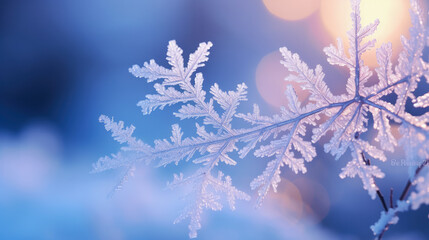 Wall Mural - Frosty Winter Abstract Background