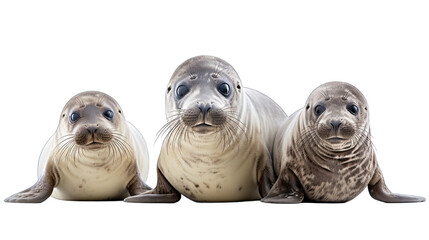 Canvas Print - Sea Lions Isolated