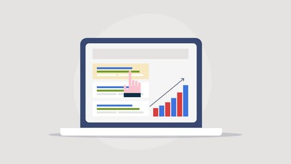 Wall Mural - search engine marketing strategy customer acquisition and increase click rate with paid media concep