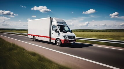 truck on the highway