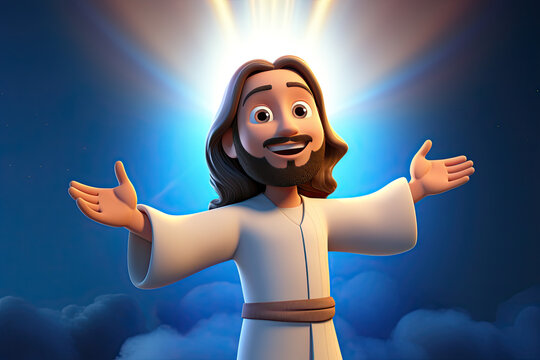 Jesus Christ cartoon character