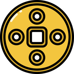 Poster - Old gold money icon