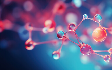 chemistry concept background,created with generative ai tecnology.