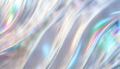 Abstract background of shiny bright pale whitish iridescent big waves